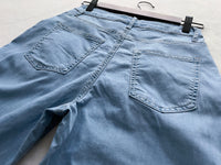 （全彈性 超超超輕～）LightBlue Jeans 全彈性闊直腳顯瘦百搭牛仔褲/ PT8434