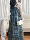 2-way Classic Check Dress 兩著配件裝飾修腰格子連身裙/ DS9824 (Pre-order 3月5截單)
