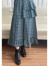 2-way Classic Check Dress 兩著配件裝飾修腰格子連身裙/ DS9824 (Pre-order 3月5截單)