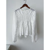 (限量現貨回歸) Feather Daisy, Blouse 羽毛花花前橡筋裙擺上衣 /BU9091