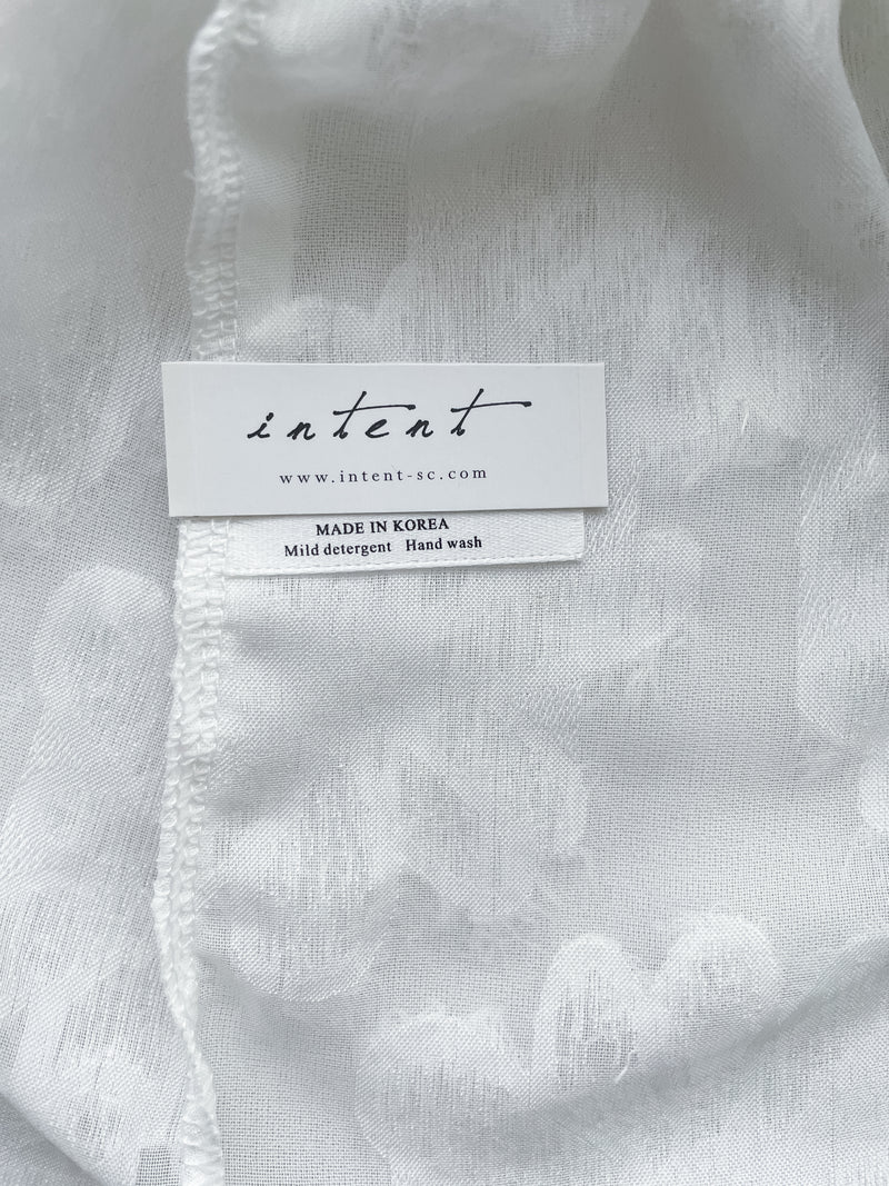 (限量現貨回歸) Feather Daisy, Blouse 羽毛花花前橡筋裙擺上衣 /BU9091