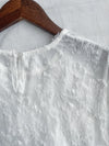 (限量現貨回歸) Feather Daisy, Blouse 羽毛花花前橡筋裙擺上衣 /BU9091