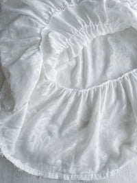 (限量現貨回歸) Feather Daisy, Blouse 羽毛花花前橡筋裙擺上衣 /BU9091
