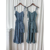 2-way Classic Check Dress 兩著配件裝飾修腰格子連身裙/ DS9824 (Pre-order 3月5截單)