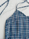 2-way Classic Check Dress 兩著配件裝飾修腰格子連身裙/ DS9824 (Pre-order 3月5截單)