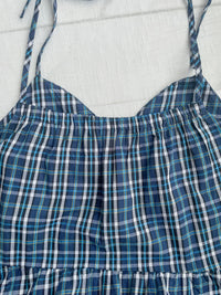 2-way Classic Check Dress 兩著配件裝飾修腰格子連身裙/ DS9824 (Pre-order 3月5截單)
