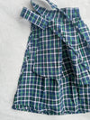 2-way Classic Check Dress 兩著配件裝飾修腰格子連身裙/ DS9824 (Pre-order 3月5截單)