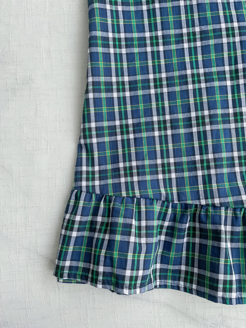 2-way Classic Check Dress 兩著配件裝飾修腰格子連身裙/ DS9824 (Pre-order 3月5截單)