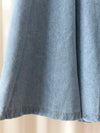 Denim Skirt 牛仔色顯瘦修飾線不貼魚尾裙/ SK8879