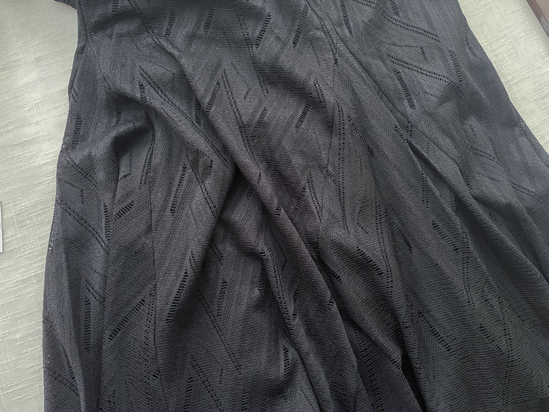 （高質布料款式) 通花菱格PATTERN精緻肩帶傘魚尾吊帶裙/ DS9656