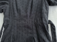 Black Garden Dress 黑色方領立體小花連身裙/ DS9879