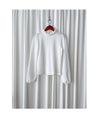 Ruffle Collar Blouse 白色木耳邊領口上衣/ TP9123