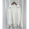 Strap Stripe Shirt 混色直紋個性剪裁防皺恤衫/ TP9060