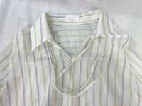 Strap Stripe Shirt 混色直紋個性剪裁防皺恤衫/ TP9060