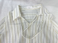 Strap Stripe Shirt 混色直紋個性剪裁防皺恤衫/ TP9060