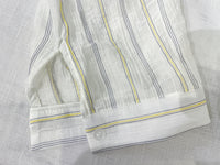 Strap Stripe Shirt 混色直紋個性剪裁防皺恤衫/ TP9060