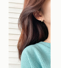Infinity Crystal cube, Earrings/ ER832