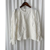 （intent x Korea 獨家款) Leaf Pattern Blouse 葉形紋理花邊手袖彈性上衣/ TP9124
