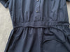 Collar Dress 輕復古小領口配鈕扣棉質連身裙/ DS9850