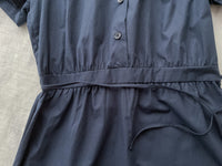 Collar Dress 輕復古小領口配鈕扣棉質連身裙/ DS9850