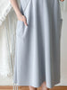 (百搭背心裙) 防皺彈性V領口袋背心裙, Dress/ DS4980