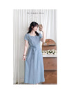 Square Collar Dress 方領夏日感後開叉連身裙/ DS9858 (Skyblue sold out)