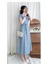 Square Collar Dress 方領夏日感後開叉連身裙/ DS9858 (Skyblue sold out)