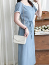 Square Collar Dress 方領夏日感後開叉連身裙/ DS9858 (Skyblue sold out)