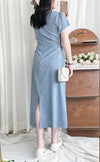 Square Collar Dress 方領夏日感後開叉連身裙/ DS9858 (Skyblue sold out)