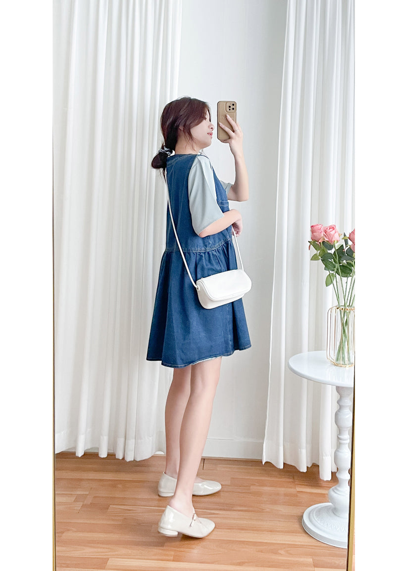 （現貨售完即止款）Denim Vest, Dress/ DS9638