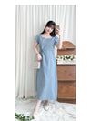 Square Collar Dress 方領夏日感後開叉連身裙/ DS9858 (Skyblue sold out)