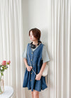 （現貨售完即止款）Denim Vest, Dress/ DS9638