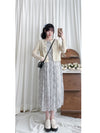 Olive Branches Cardigan 橄欖枝鈕扣通花織紋外套/ TP9127 (Purple sold out)