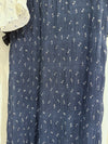 Patterned Lace Floral Dress 格紋通花感印花修腰連身裙/ DS9886