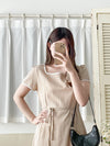 Square Collar Dress 方領夏日感後開叉連身裙/ DS9858 (Skyblue sold out)