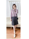 Olive Branches Cardigan 橄欖枝鈕扣通花織紋外套/ TP9127 (Purple sold out)