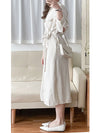 Shirt Dress 無領口恤衫口袋中袖連身裙或外套/ DS9860