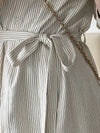 Shirt Dress 無領口恤衫口袋中袖連身裙或外套/ DS9860
