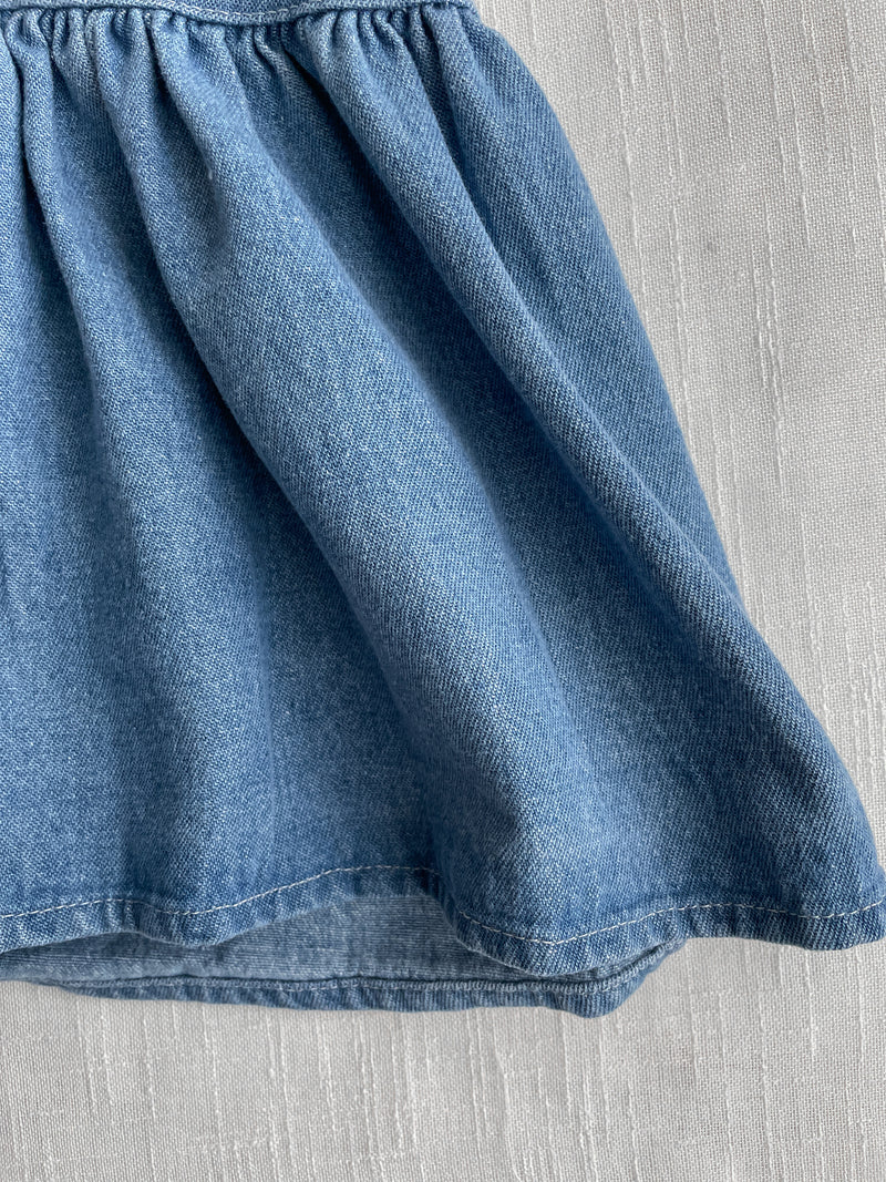 Denim Set 可調肩帶牛仔吊帶背心兩件套/ TP9126