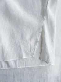 Ruffle Cotton Top 荷葉領口恤衫設計感棉上衣/ BU9095