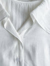 Ruffle Cotton Top 荷葉領口恤衫設計感棉上衣/ BU9095