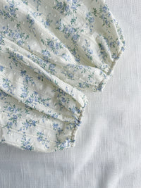 Salvia Blouse 藍色矢車菊立體點點上衣/ BU9099