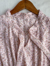 Veil Floral Dress 蝴蝶領口拼紗外層印花傘形連身裙/ DS9855