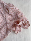Veil Floral Dress 蝴蝶領口拼紗外層印花傘形連身裙/ DS9855