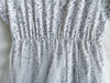 Veil Floral Dress 蝴蝶領口拼紗外層印花傘形連身裙/ DS9855