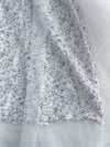 Veil Floral Dress 蝴蝶領口拼紗外層印花傘形連身裙/ DS9855