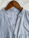 Shirt Dress 無領口恤衫口袋中袖連身裙或外套/ DS9860
