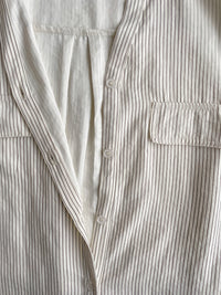 Shirt Dress 無領口恤衫口袋中袖連身裙或外套/ DS9860