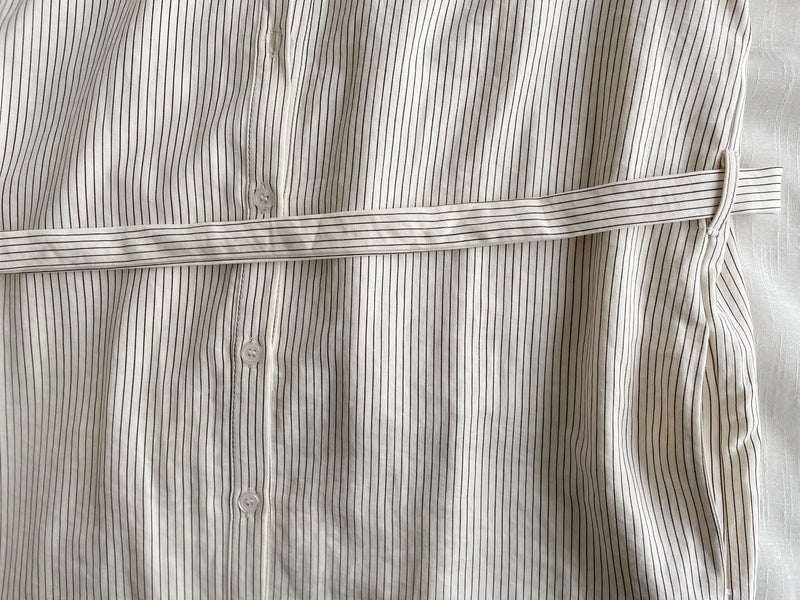 Shirt Dress 無領口恤衫口袋中袖連身裙或外套/ DS9860