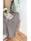 Garden Floral 優雅印花挺身百褶裙, Skirt/ SK8763 (活力焦糖花 )